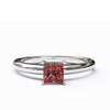 varitsa-jewellers - Solitaire Gold Engagement with 0.35ct Princess Cut Ruby - 01SG03R